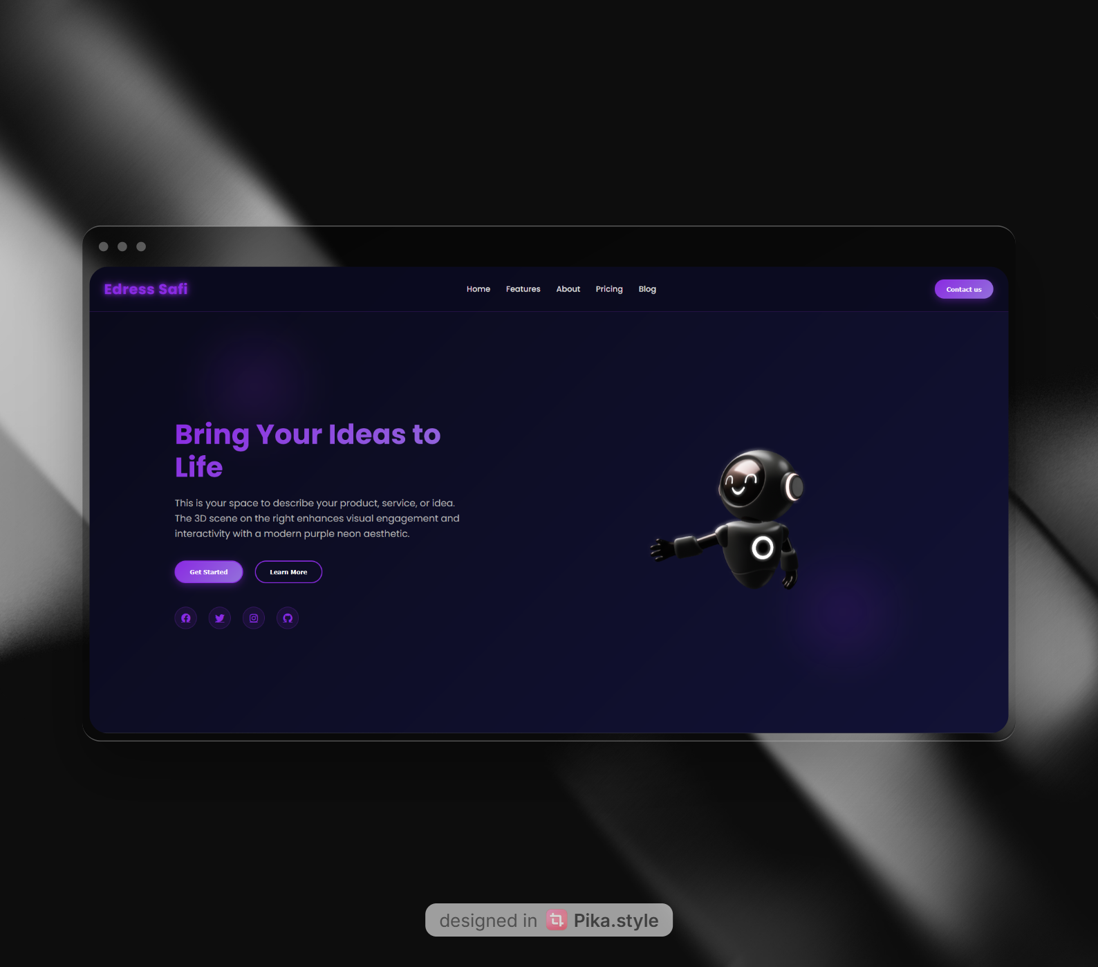 3D Showcase Webpage
