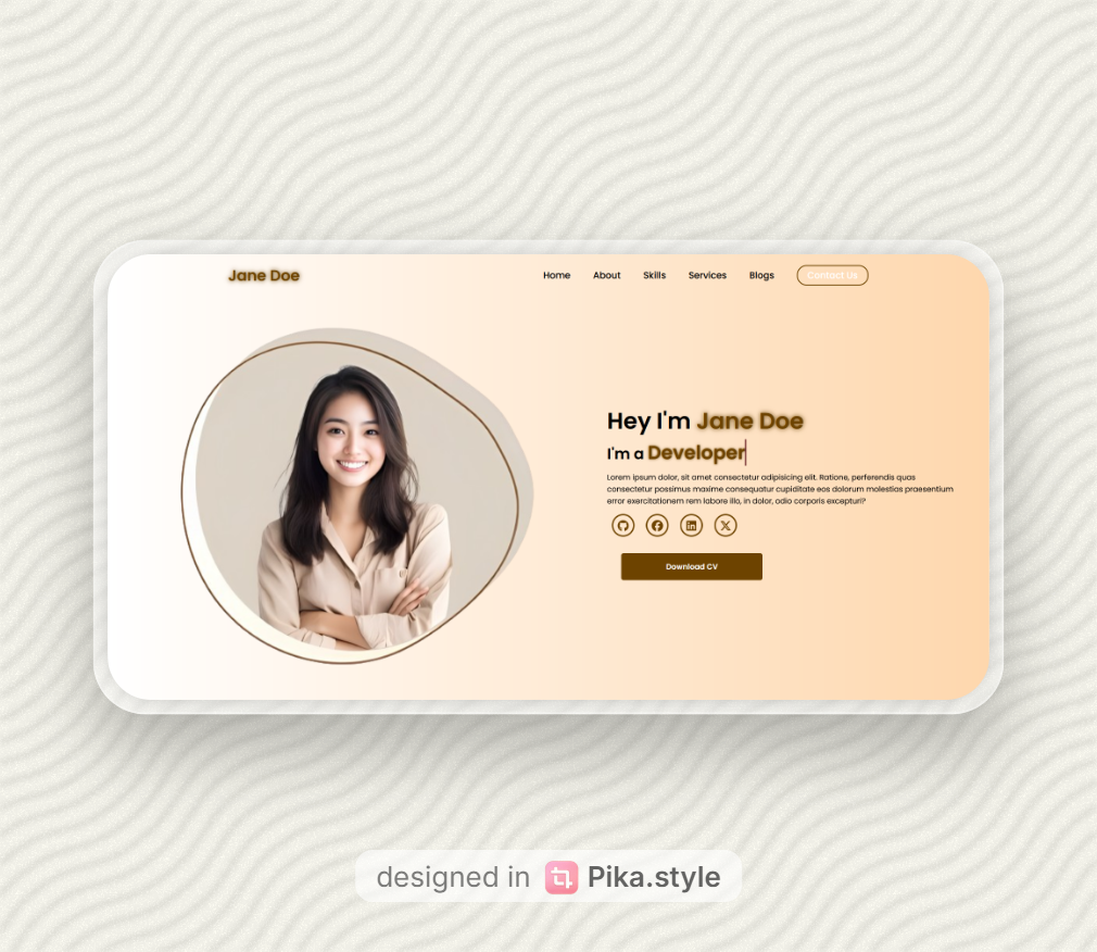 Minimal Portfolio Page